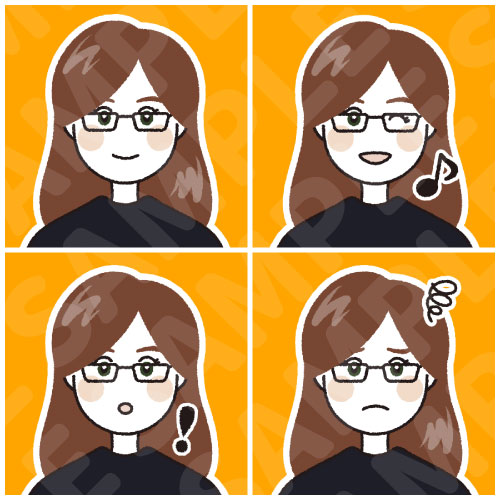 当選者Kさまの似顔絵アイコン